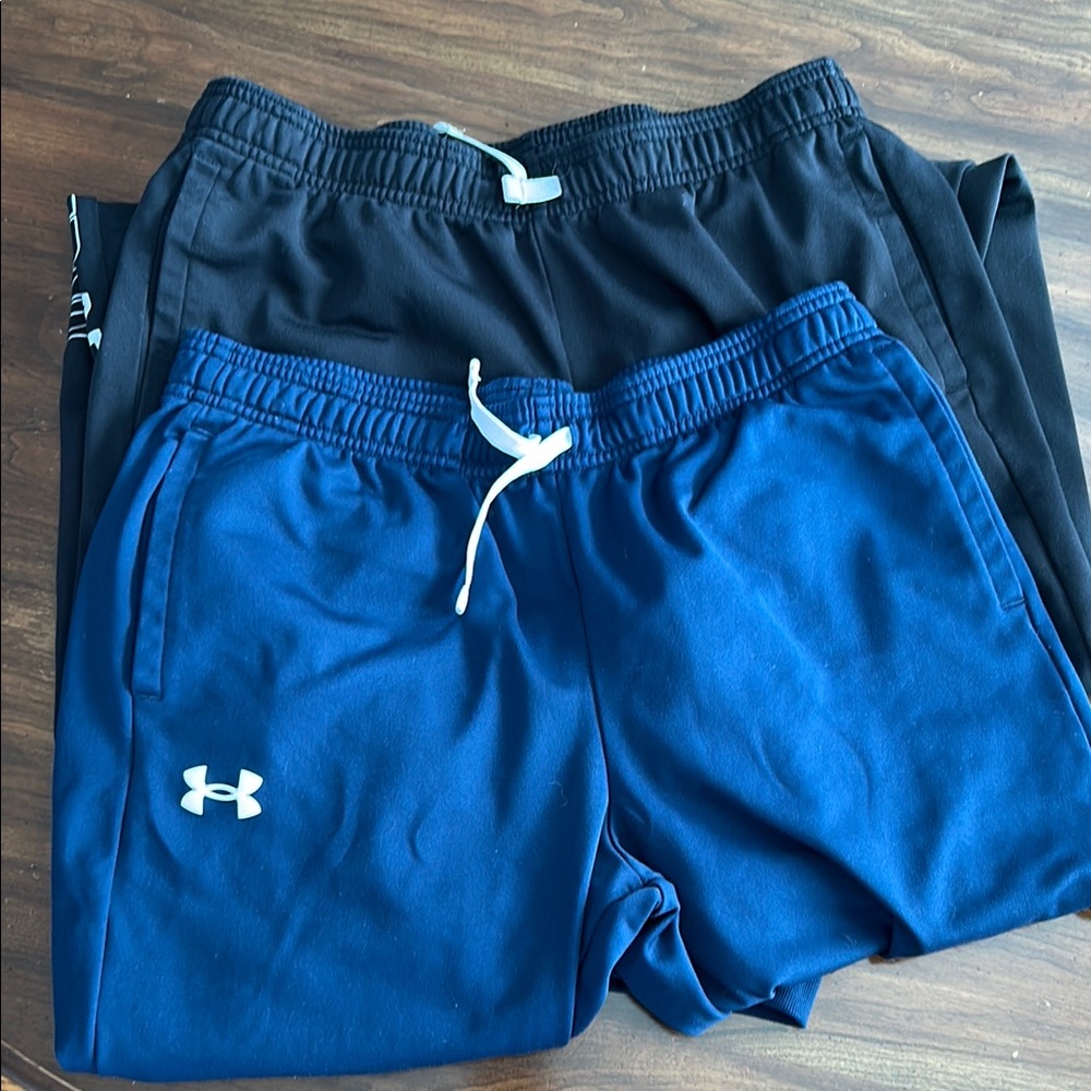 Under Armour Two Pack Blue and Black Joggers XL
